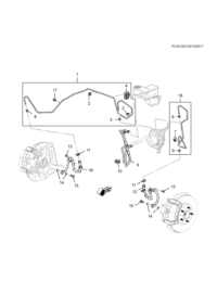 84199643-Hose (with two catches) (for 2nd design see 84289371)( 84289371 replaced by 84552909) (including 14,
