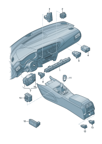 4G0941509-Switch, blinking lamp