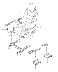 95552133701-Protector plate Rail assy-seat Seat assy-front