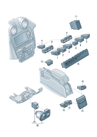 8P0927137CB-Switch assy-multi control