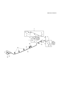 84190235-Hose (incl. 9,10), rr. brake
