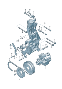 4B0145155T-STEERING PUMP 120B-PANAM