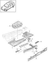 95850102000-Rail  Porsche panamera:
