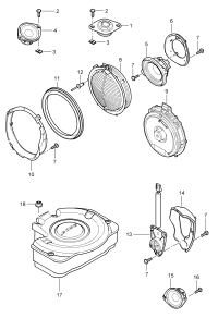 95564504000-Speaker assy-tweeter Panel, instrument