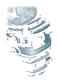3AF807377A-GUIDE PIECE/RH/ VW / PASSAT