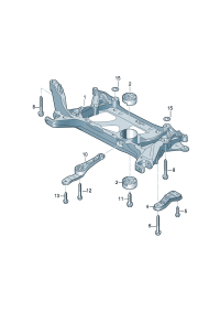 5QD199315G-Bracket, set (Steel model) Location for common use: