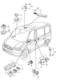 7E0959855-Switch, power window regulator