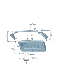 11A8677038W8-Garnish, rr. hatch