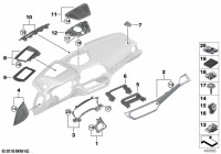 51459624716-Deflector, front passenger black glossy facia.