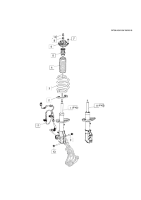 84633553-Strut, front suspension (passive)