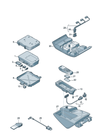 4L0971178A-Harness, telephone Receiver assy-recliner otr ctr The model of