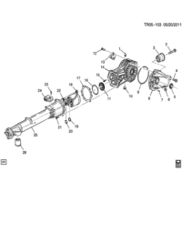15119449-Bush, rr axle