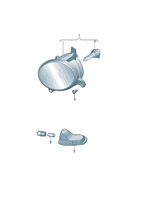 35D941699-Halogen fog lamp