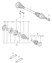 95533202401-Shaft, half swing