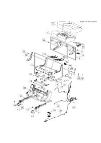 23400609-Cover, rr seat rail