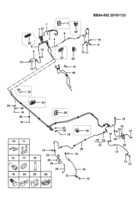 23525747-Pipe assy-fr brake (except aoxin auto)