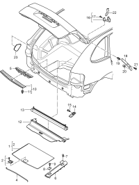 95555174101-Fastener For engine cooling Cover-cable guide