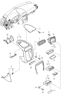 95555208601-Finisher, instrument panel