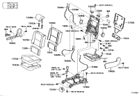 799560F070E0-Cover, rear seat leg, rh/lh