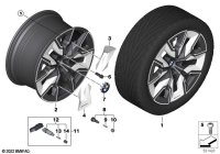 36115A19DF6-Disc wheel lwr metal fe gray