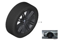 36112454331-Complete summer wheel set, black
