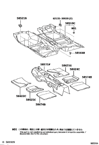 585103K630B0-Carpet assy-front floor front