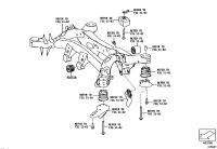 52272WAA01-CUSHION, REAR DIFFERENTIAL MOUNT, NO.2