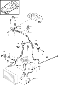95882074165-Coolant hose Condenser Compressor Valve, expansion