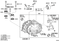 523800R080-Support assy, front differential