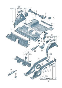 8V0809301-Bracket, wheelhouse