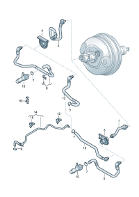 4E1611931CF-W/check valve Pipe, vacuum