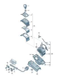 4E0713265AC-Cable, shift operator