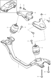 95810221520-Bracket-engine mounting