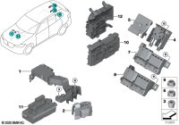 61146991400-Terminal, battery voltage distributor outer start wiring