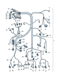 33D970950FN-Harness, for interior And rr. hatch lid  For car models equipped   D-31.05.2010 -20.06
