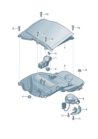8E1937503A-Bracket, connector Channel, drain