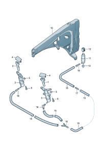 7L6955103-HEADLIGHT WASHING JET LH