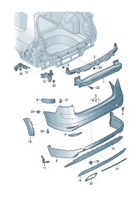 5G9807417F-Plate, bumper Cooperate as needed: