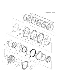 24260516-Spring, clutch piston set, 4-5
