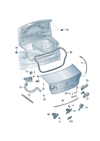 19G827665-SPRING-RETURN,REAR BRAKE SHOE