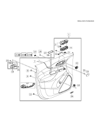 84513462-Switch (l), side door window control
