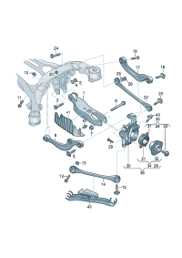 8W0501652D-WHEEL HUB-TOUAREG-2003-2009