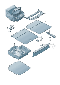 35D863463-Floor sub-assy, luggage Spg plate