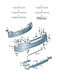 4G8807067AM-Plate, bumper Porsche panamera: Pay attention to the repair guide- Paint