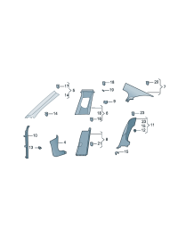 19G863483-Trim-a pillar