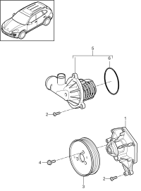 95810603340-Water pump Deprecated parts