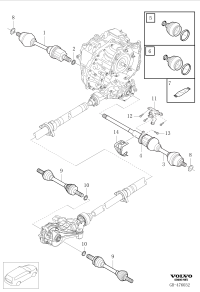 36011818-Shaft, replacement, l, fr