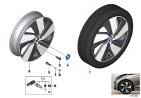 36116856896-Black standard paint, disc rim light metal ink
