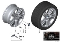 36116853957-Hub, reflex silver