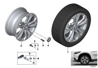 36116856065-Rim, light alloy disc reflex-silber